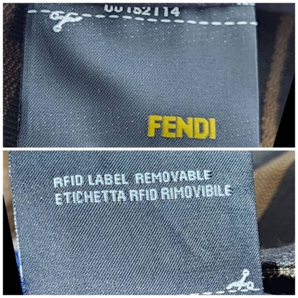 Authentic Fendi Tobacco Zucca Canvas and Leather Maxi Baguette Flap Shoulder Bag - Picture 8 of 14